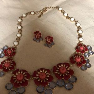 Talbots spring necklace and earrings set